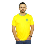 Camiseta Plus Size Personalizado Com Nome Seleção Brasil