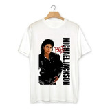 Camiseta Poliéster Michael Jackson Bad