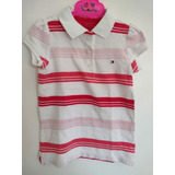 Camiseta Polo Infantil Feminina Tam4 Tommy Hilfiger 