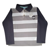 Camiseta Polo Marlan Menino Manga Longa Algodão