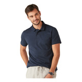 Camiseta Polo Masculina C/bolso Malwee Original Algodão 