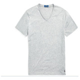 Camiseta Polo Ralph Lauren Custom Slim Fit Gola V Masculino