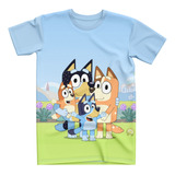 Camiseta Promoção Bluey Personalizada Adulto Ou Infantil