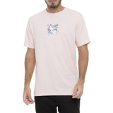 Camiseta Quiksilver Action Replay Sm23 Masculina Rosa Claro