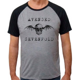 Camiseta Raglan Camisa Blusa Ax7 Avenged Sevenfold Rock