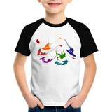 Camiseta Raglan Infantil Kite Surf Freestyle
