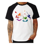 Camiseta Raglan Kite Surf Freestyle Camisa