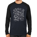 Camiseta Raglan Manga Longa Nintendo Mega Drive Ps Dreamcast