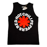 Camiseta Regata Bomber - Red Hot Chili Peppers - Logo