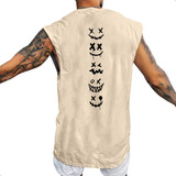 Camiseta Regata Hip Hop Rosto Oversized Masculina Streetwear
