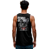 Camiseta Regata Homenagem Ayrton Senna Do Brasil Lançamento