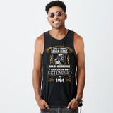 Camiseta Regata Os Guerreiros Nasceram Em Setembro De 1984