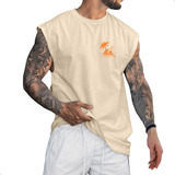 Camiseta Regata Oversized Flamingo Coqueiro Streetwear Beach