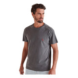 Camiseta Reserva Masculina Básica Brasa Red Stoned Chumbo