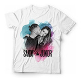 Camiseta Sandy & Junior Unissex Camisas Moda Música
