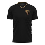 Camiseta São Paulo Masculina Preta Oficial Licenciada