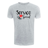 Camiseta Serviço Social Curso Universitario Faculdade Rf1