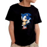 Camiseta Sonic Jogo Camisa Modelo Infantil