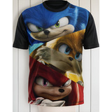 Camiseta Sublimada Infantil Desenho Super Sonic Top 79