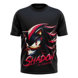 Camiseta Sublimada Infantil Filme Sonic Shadon Novidade 109