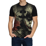 Camiseta Super Herois Batman Homem Morcego Geek Masculina