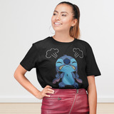 Camiseta T-shirt Básico Alta Qualidade Tee Lilo Stitch Ohana