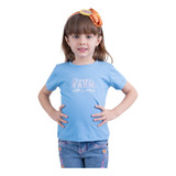 Camiseta T-shirt Infantil Azul Estampa Ferradura Texas Farm