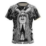 Camiseta Terror Baphomet Pentagrama Bodé Ocultismo Full 27