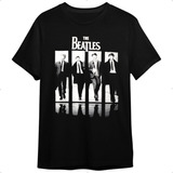 Camiseta The Beatles Integrantes Ii Banda De Rock Preta Unis