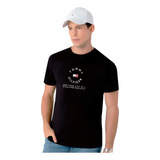 Camiseta Tommy Hilfiger Masculina Roundall Graphic Tee Preta