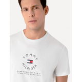 Camiseta Tommy Hilfiger Roundall Graphic Tee Branca