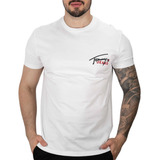 Camiseta Tommy Jeans Embroidery Branca