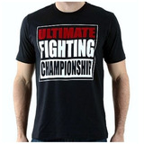 Camiseta Ufc Ultimate Fighting Preta