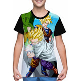Camiseta/camisa Infantil Dragon Ball Z Saga Cell Gohan