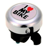 Campainha Buzina Trim Trim Cromada P/ Bike I Love My Bike