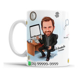 Caneca Avatar Caricatura Personalizada De Profissões 325ml
