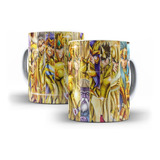 Caneca Cavaleiros Do Zodíaco Ouro - Mega Oferta!!!