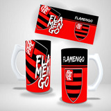 Caneca De Chopp Oficial Flamengo Para Torcedores Rubro-neg