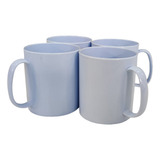 Caneca De Polímero Para Sublimação Branca Aaa 10 Unidades Cor Branco Sem Personalização