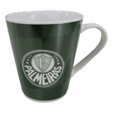 Caneca De Porcelana Palmeiras 290ml Verde Licenciada Oficial