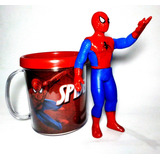 Caneca Decorativa Copo Spider Man Boneco Héroi Homem Aranha
