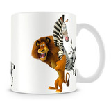 Caneca Madagascar Alex E Marty Cor Branco