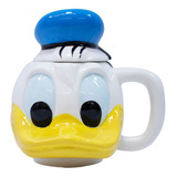 Caneca Porcelana Rosto Pato Donald 470ml - Disney