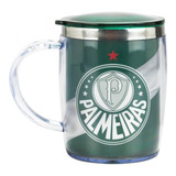 Caneca Térmica Com Tampa 450ml Palmeiras Oficial