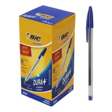 Caneta Bic Azul Esferográfica Cristal Com 50 Unidades Caixa Cor Do Exterior Transparente