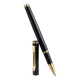 Caneta Crown Capricci Ex22627p - Rollerball - Carga Sheaffer Cor Da Tinta Preto Cor Do Exterior Preta Detalhes Em Dourado