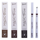 Caneta Delineadora Para Sobrancelha Magic Brow Luisance Cor Castanho Claro