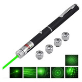 Caneta Laser Verde Potente 5 Ponte Efeitos Acab Cor Do Laser Preto