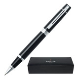Caneta Roller Ball Sheaffer 300 Preta Brilhante C/ Cromado