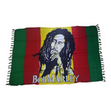 Canga Bob Marley De Praia Jamaica Em Viscose Tam 1,70x1,15